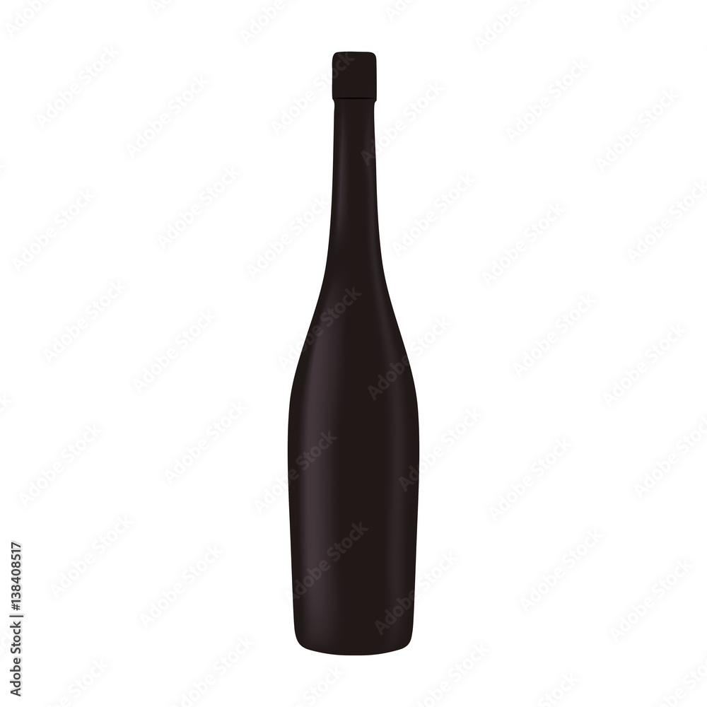 black glass bottle wine design vector illustration eps 10 black glass bottle wine design vector illustration eps 10