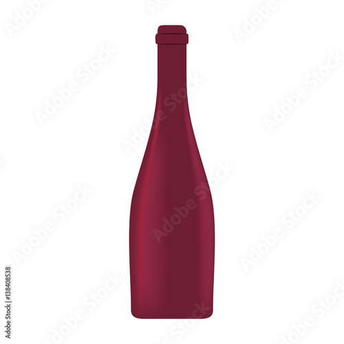 glass bottle wine beverage design vector illustration eps 10