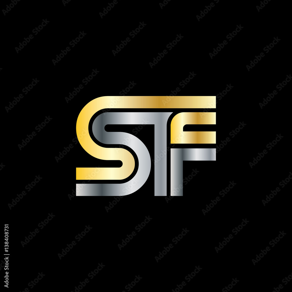 Initial Letter SF Linked Design Logo Initial Letter SF Linked Design Logo