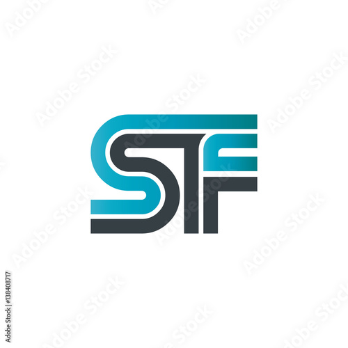 Initial Letter SF Linked Design Logo