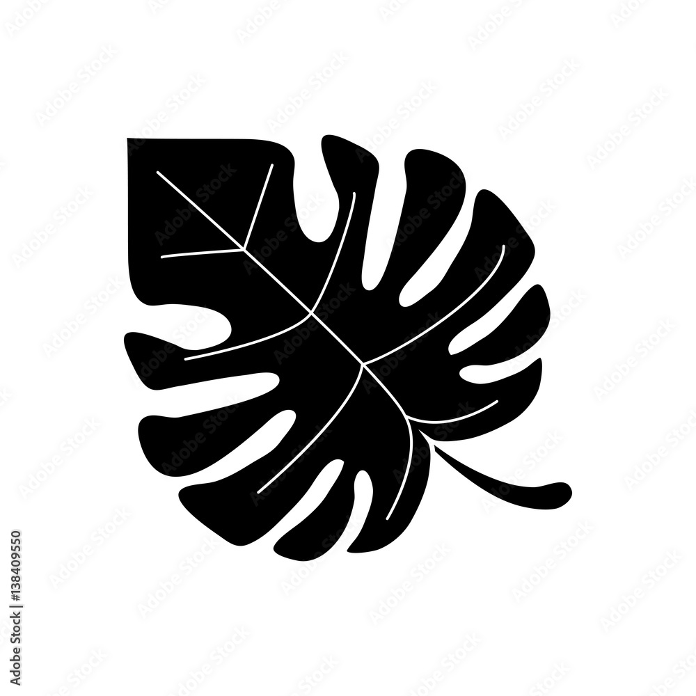 monstera tropicalplant pictogram vector illustration eps 10 monstera tropicalplant pictogram vector illustration eps 10