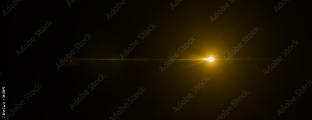Fototapeta premium Lens flare effect. 3D rendering