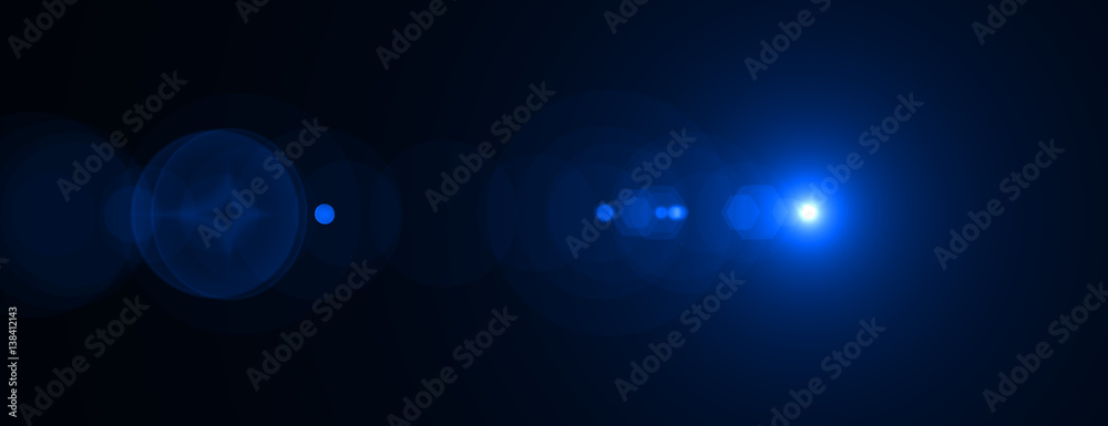 Lens flare effect. 3D rendering Lens flare effect. 3D rendering