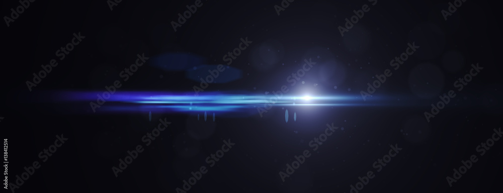 Obraz premium Lens flare effect. 3D rendering