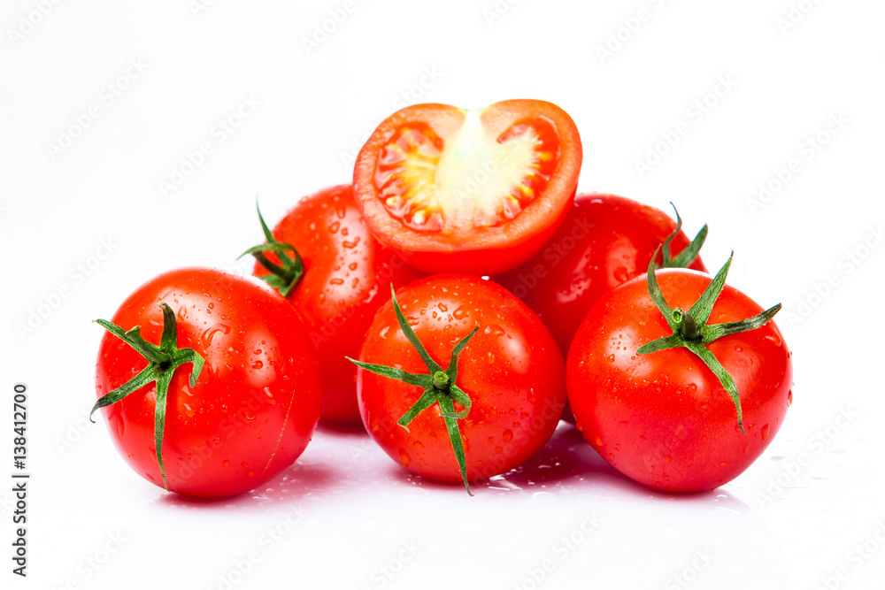 Tomatoes isolated on white background. tomato Tomatoes isolated on white background. tomato