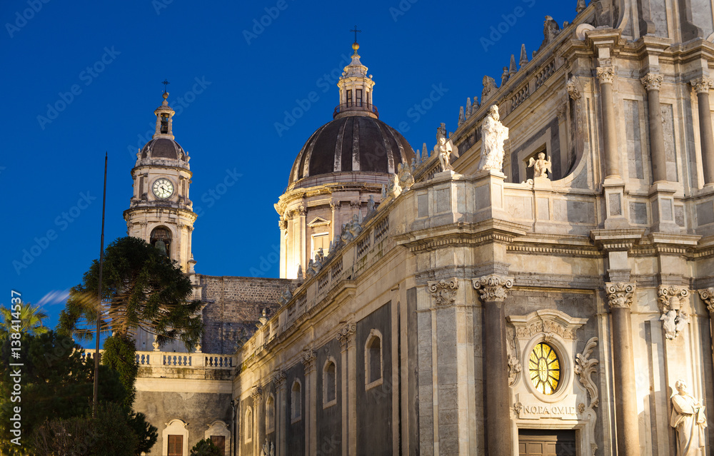 View of Catania cathedral