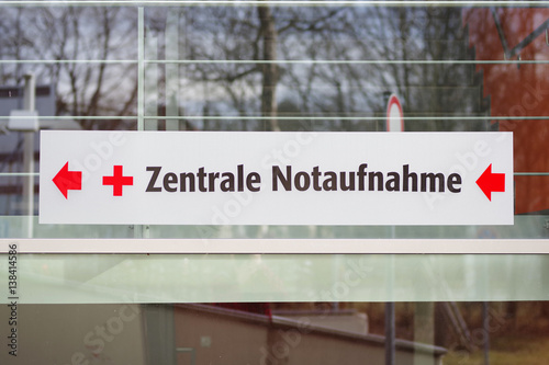 Obraz na plátně Zentrale Notaufnahme
