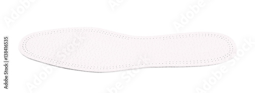 Single shoe insole isolated