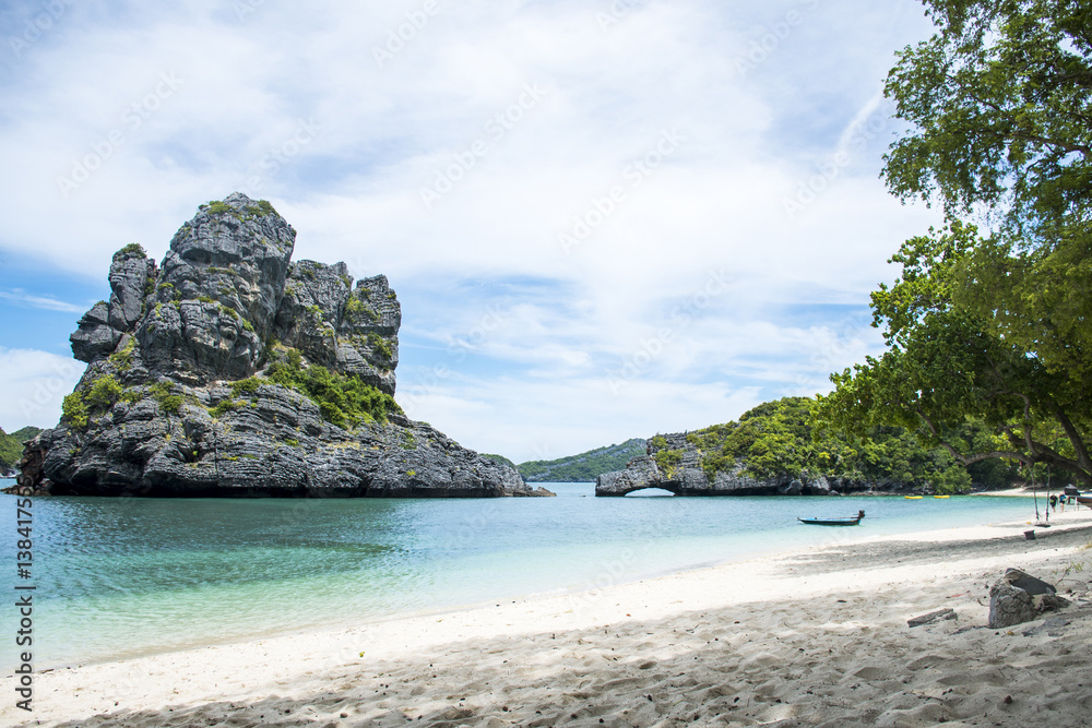 Thailand Beautiful paradise Beach green blue Ang Thong National Marine Park