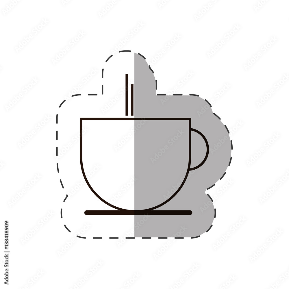 Obraz premium coffee cup beverage hot line vector illustration eps 10