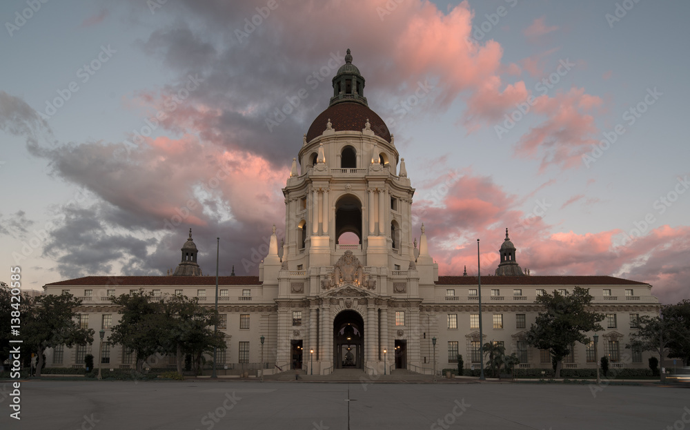 The Pasadena City Hall in Los Angeles County. The Pasadena City Hall in Los Angeles County.