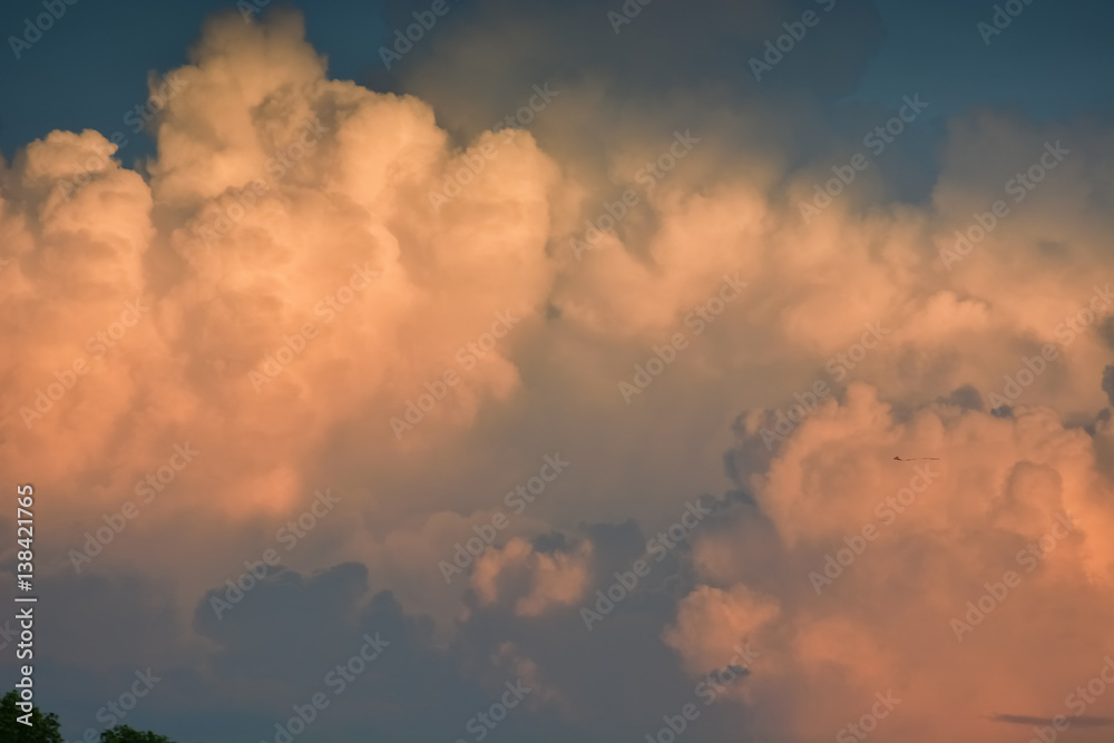 Clouds in sky during dawn