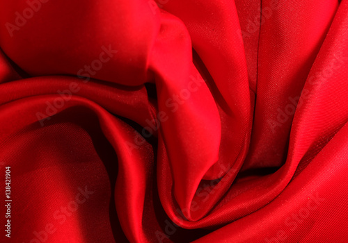 Smooth elegant red silk 