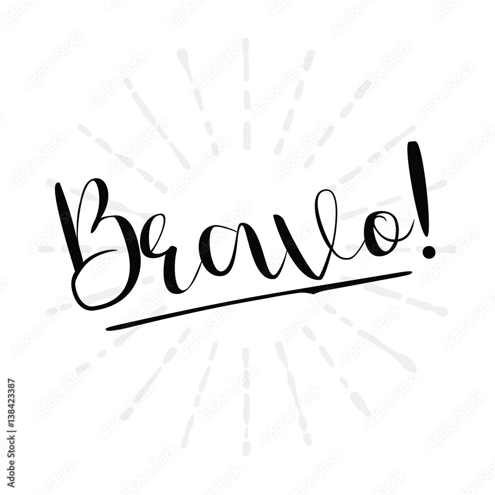 Fototapeta premium bravo lettering overlay set. Calligraphy photo graphic design element. Sweet cute inspiration typography.