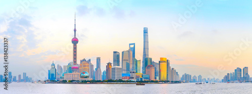 Shanghai colorful panorama, China