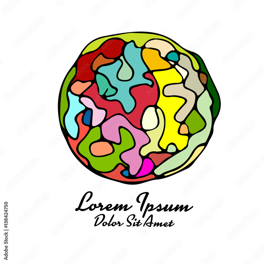 Abstract circle design element, colorful background Abstract circle design element, colorful background