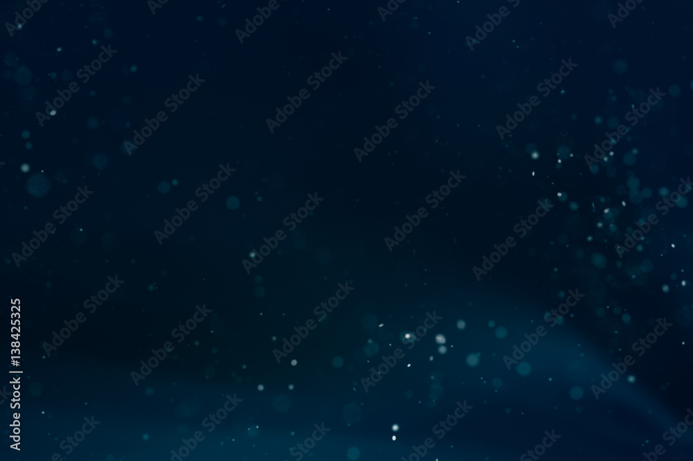 Abstract Dust Particle Background with Light Leak with Narrow Depth of Field