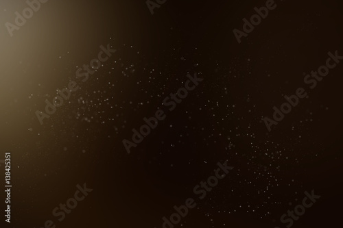 Abstract Dust Particle Background with Light Leak with Narrow Depth of Field