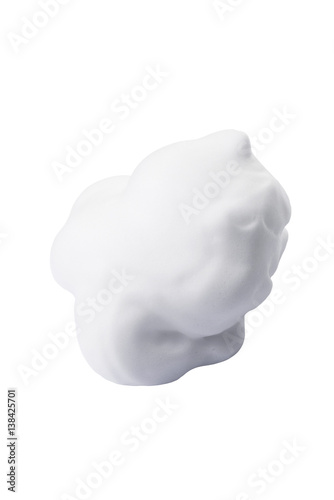 Cosmetic foam mousse isolated on background