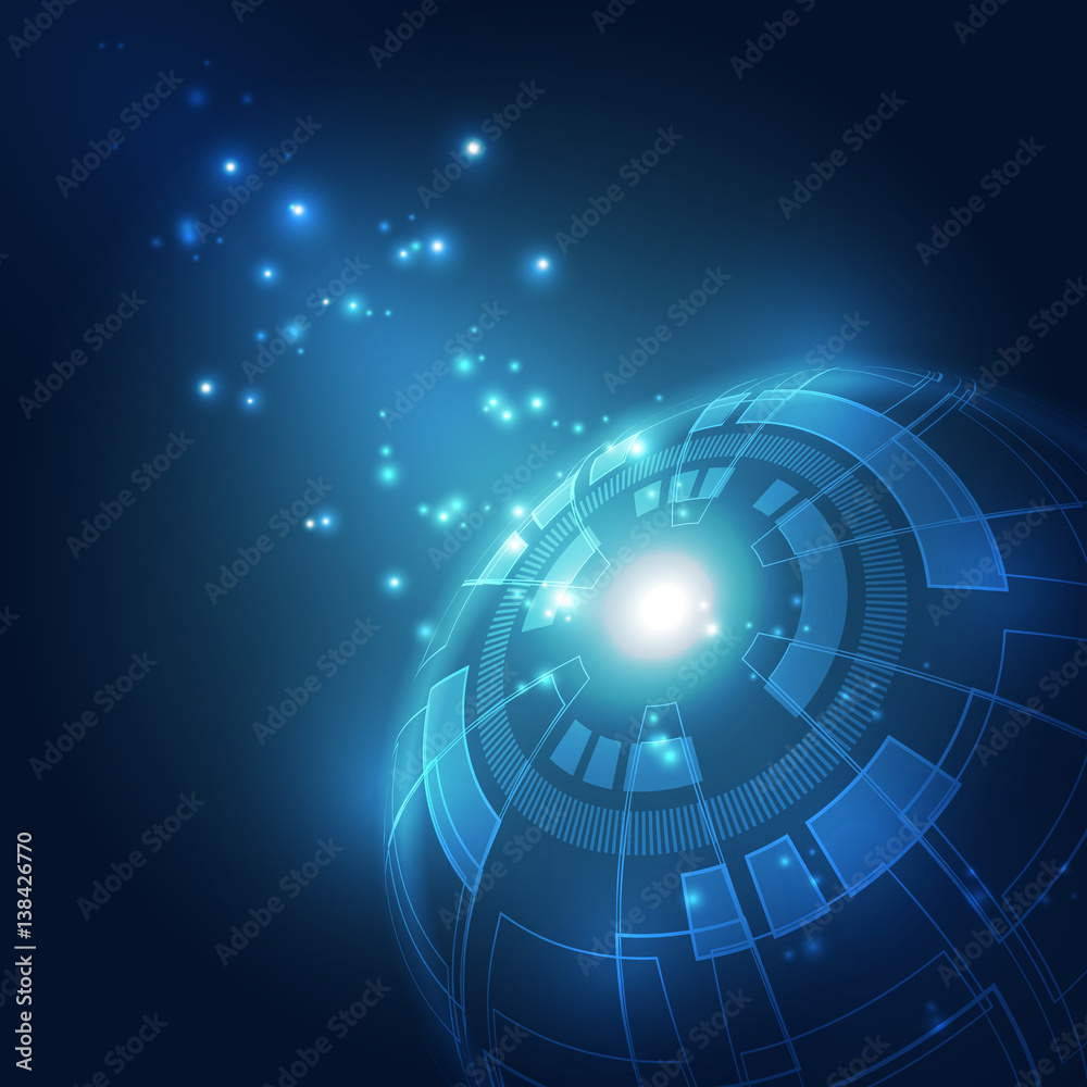 Abstract digital technology concept. vector background