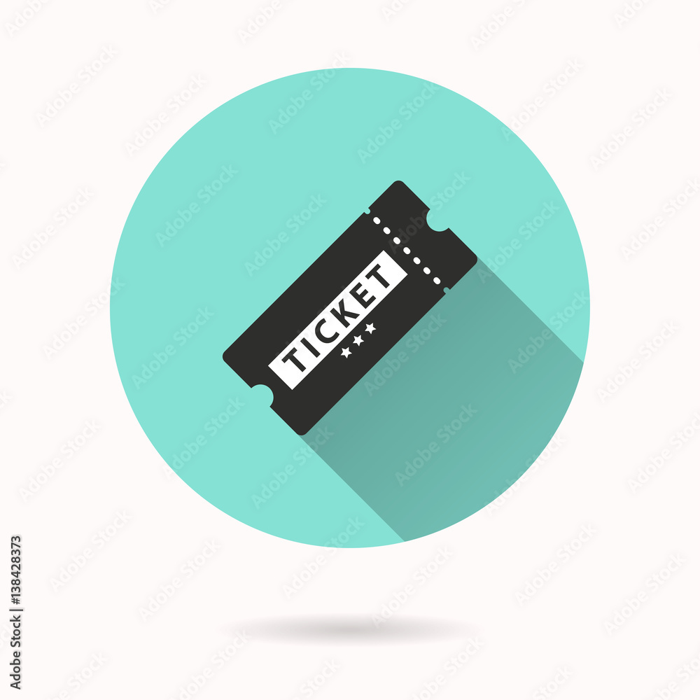 Ticket - vector icon.
