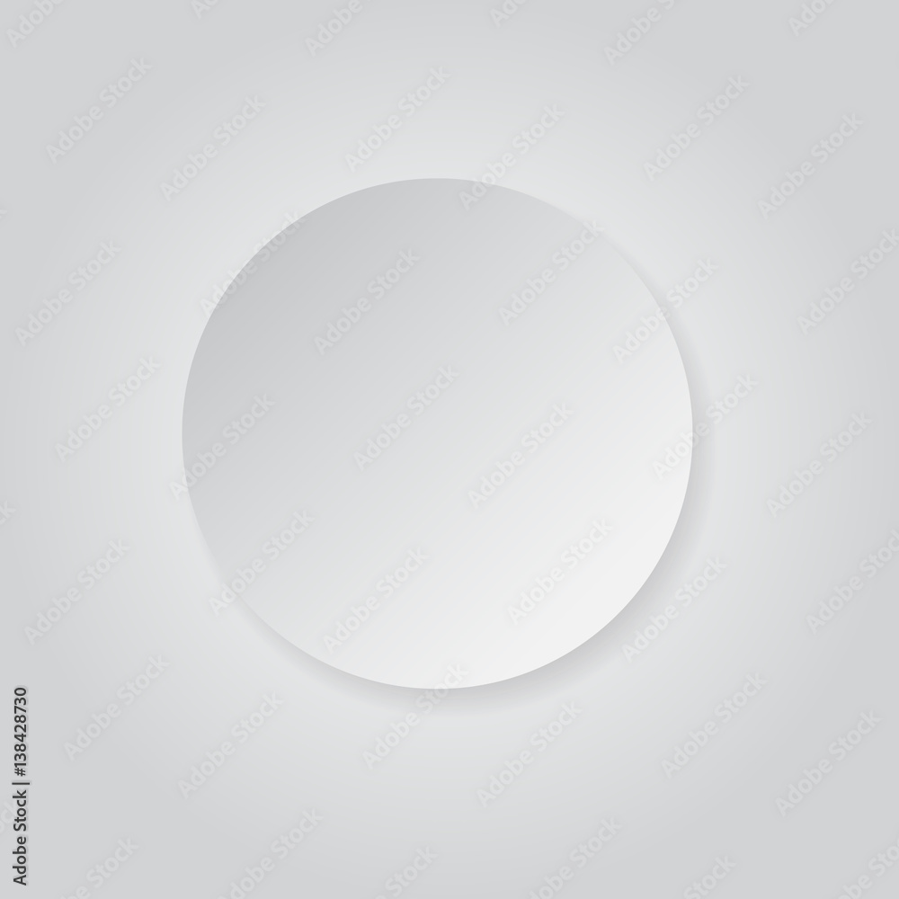 round shape white grey paper style with shadow background round shape white grey paper style with shadow background