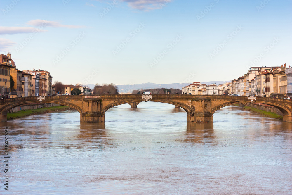 River Arno and famous bridge