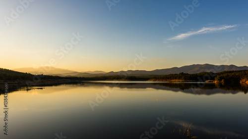 Beautiful reservoir in the evening © bouybin