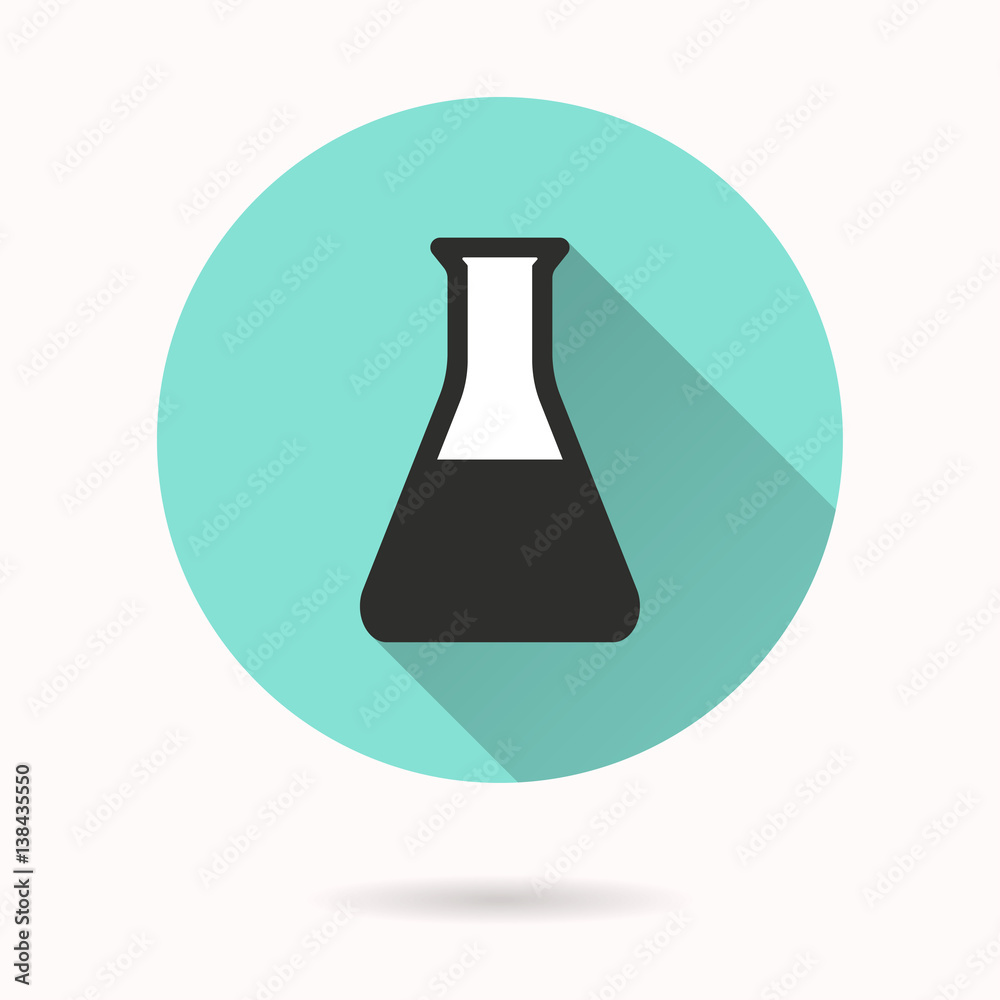 Flask - vector icon.