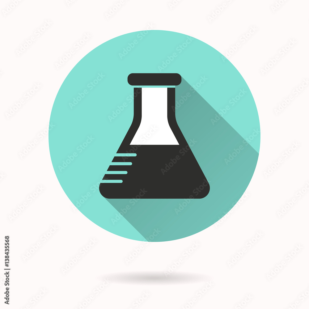 Flask - vector icon. Flask - vector icon.