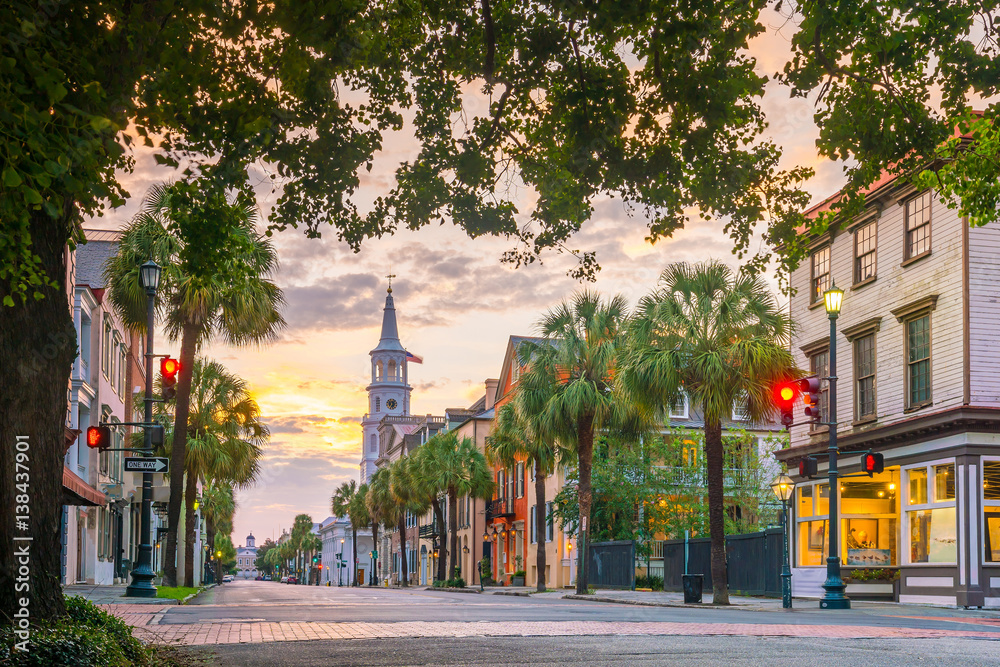 Obraz premium Charleston, Karolina Południowa, USA