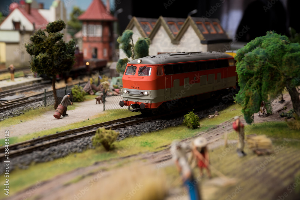 Fototapeta premium Railway miniature