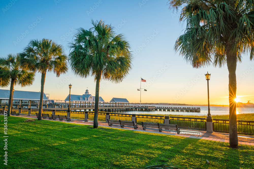 Fototapeta premium Waterfront Park w Charleston