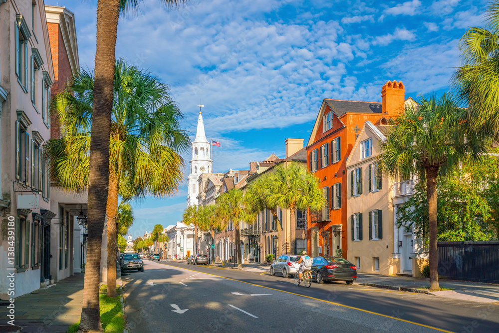 Fototapeta premium Historyczne centrum miasta Charleston