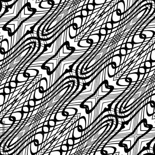Design seamless monochrome grid pattern