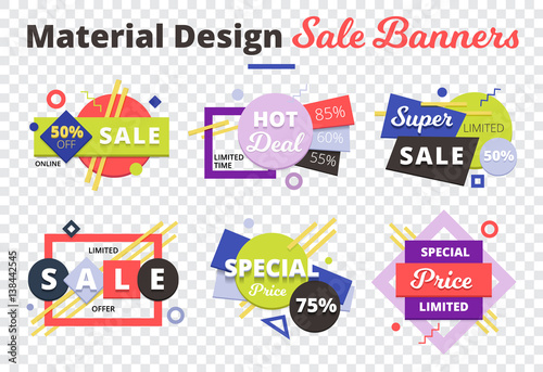 Sale Transparent Icon Set