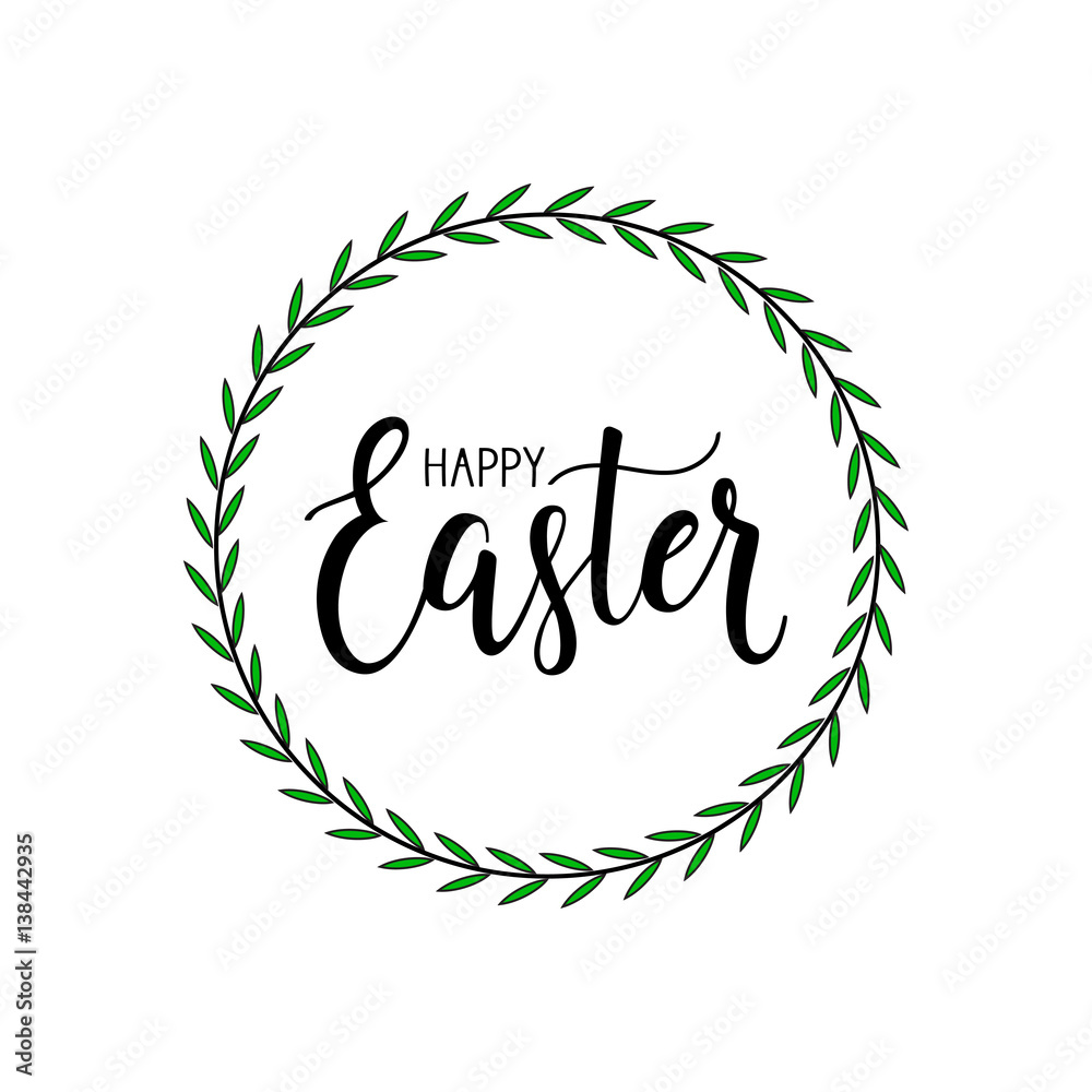 Obraz premium Happy Easter lettering.