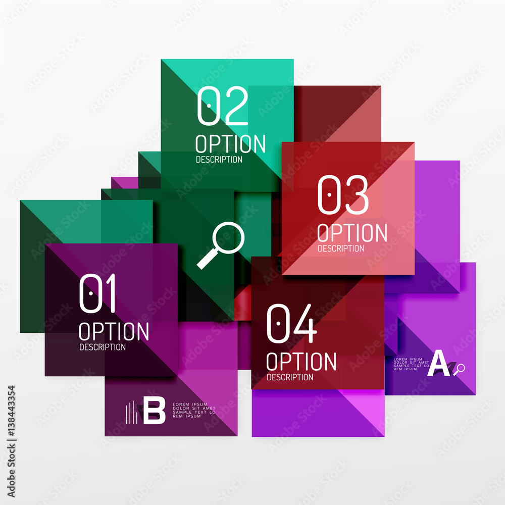 Vector square abstract background