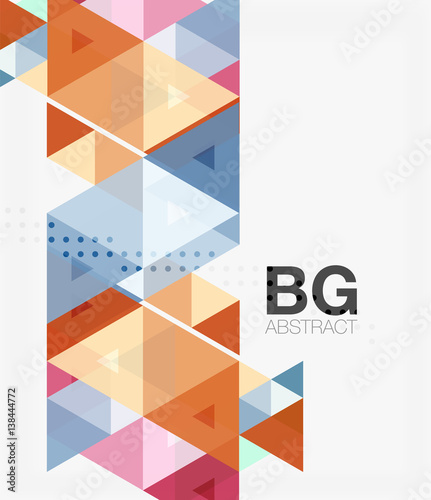 Triangle modern mosaic geometric template