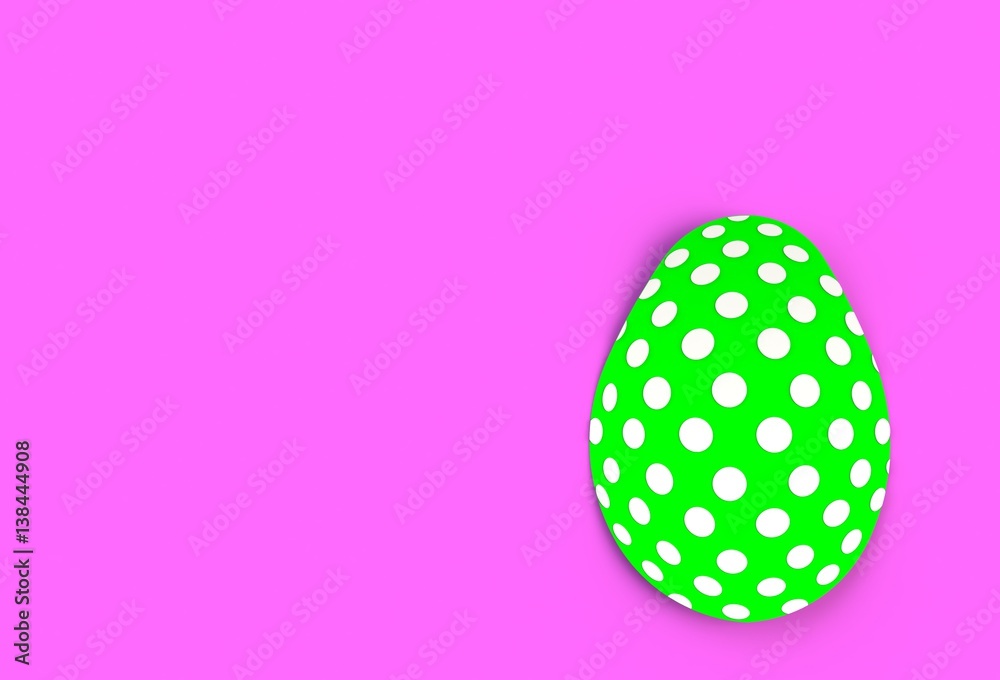 Colorful easter egg isolated on pink background, paper art and craft style. Colorful easter egg isolated on pink background, paper art and craft style.
