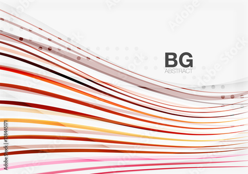 Thin lines wave abstract background