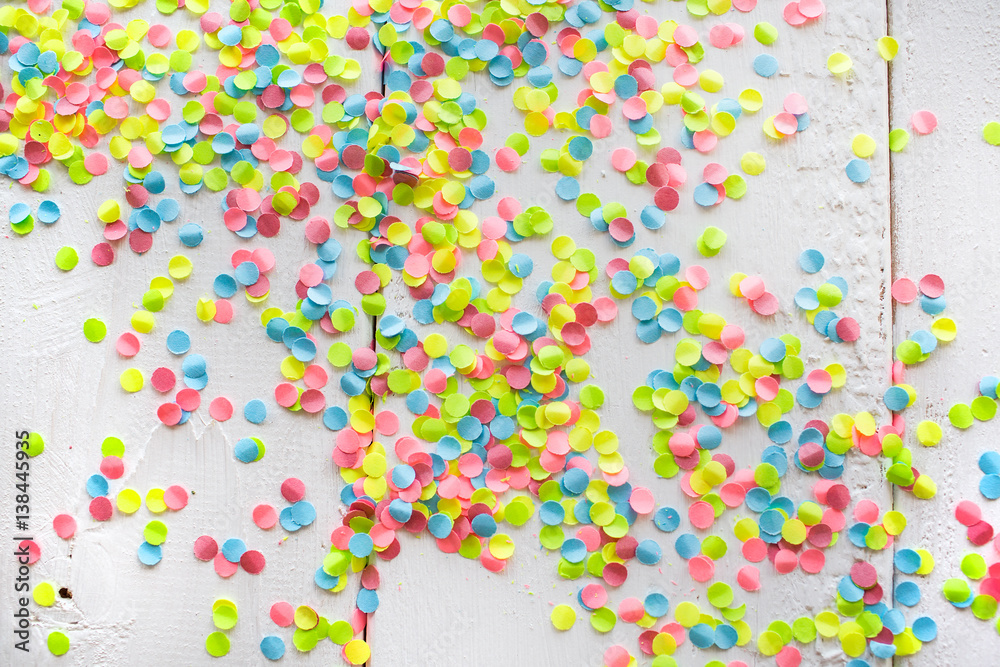 colorful background from paper confetti