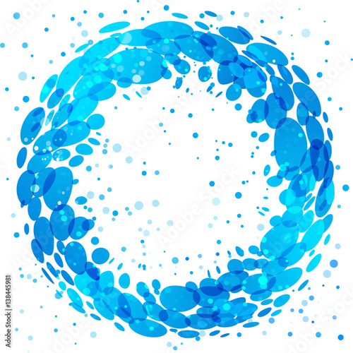 Circle water splash