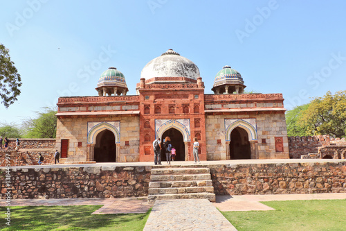 Isa Khan's tomb, built during 1547-48 AD, is situated near the Mughal Emperor Humayun's Tomb complex in Delhi. photo