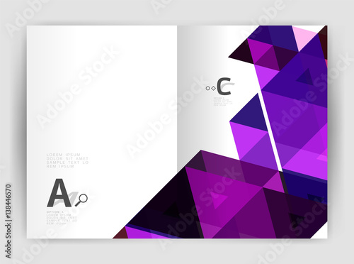 Print triangle modern print template