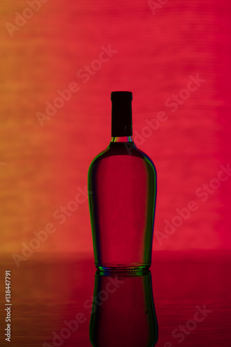 Colorfull wine bottle