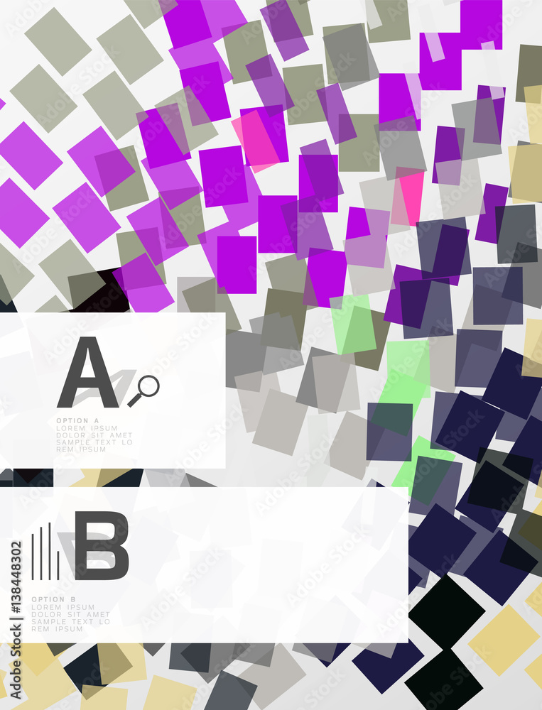 Abstract geometrical texture with infographic options
