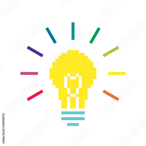 Concept colorful lamp illustration