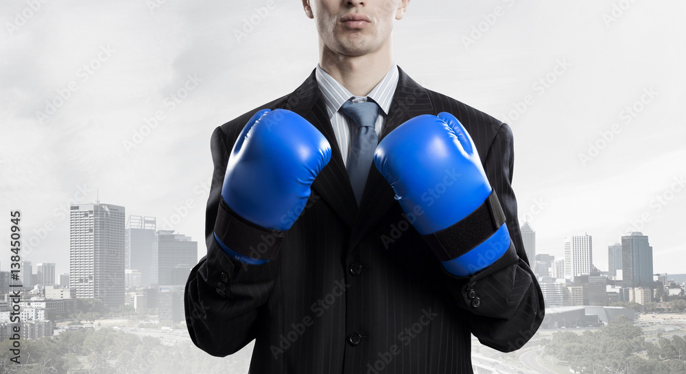 Mister boss ready to fight . Mixed media Mister boss ready to fight . Mixed media