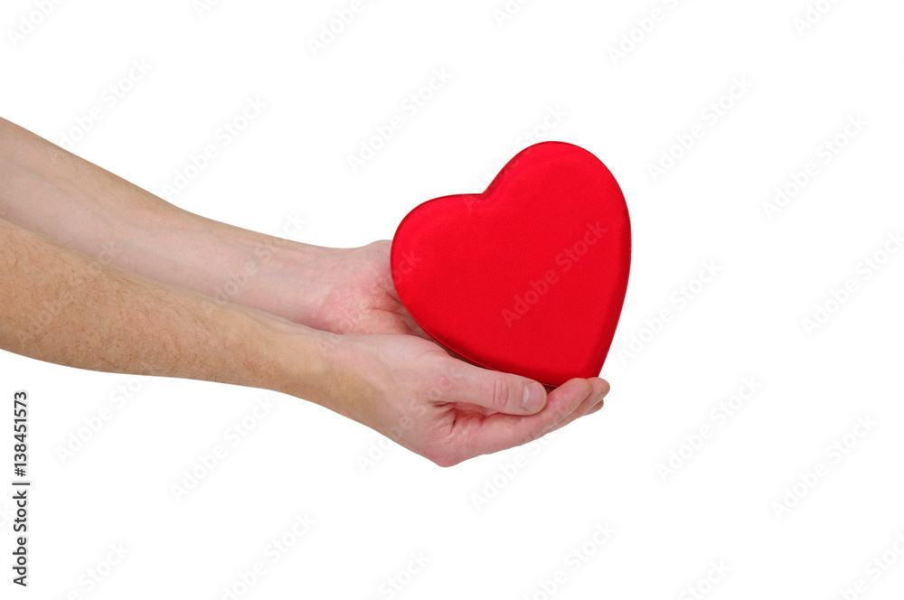 Fototapeta premium Red heart in hand